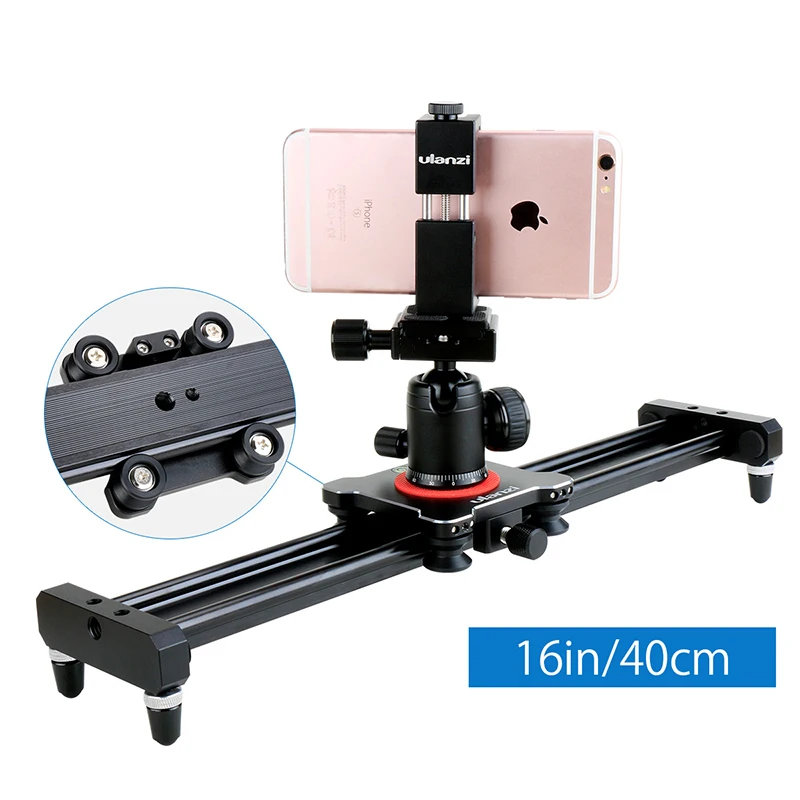 

SL-40N Camera Slider Aluminum Alloy Video Track Slider in Video Shooting Rail Stabilization System for iPhone Canon Nikon DSLR
