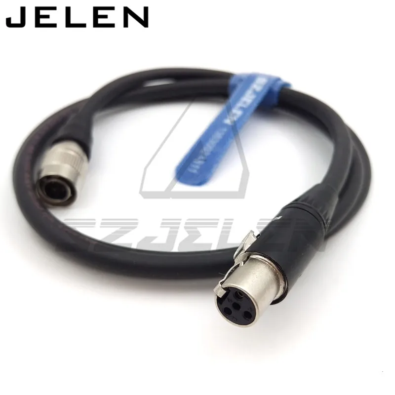 Sony camera Hirose 4 pin 12V Выходная мощность к Мини XLR 4pin разъем мама для TVLOGIC 058 кабель