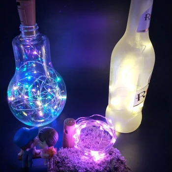 

Lighting Strings Bottle Cap Bottle Stopper Battery Box Copper Wire String Light Waterproof LED String Festival Decorative Light