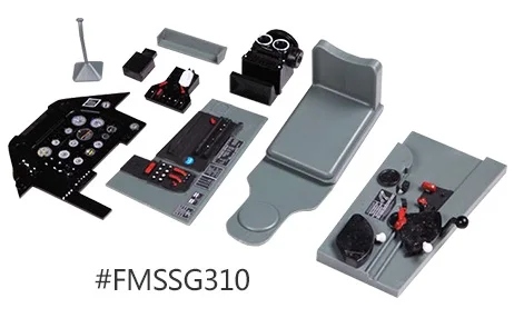 Scale Plastic Cockpit for FMS Model 1700mm P51 Aeroplane Model FMS041