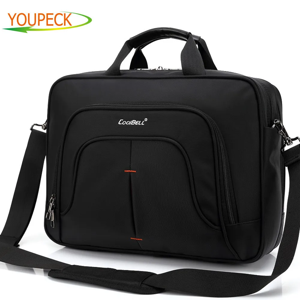 Brand 15 6 Inch font b Laptop b font bag waterproof Multi compartment Computer Case Messenger