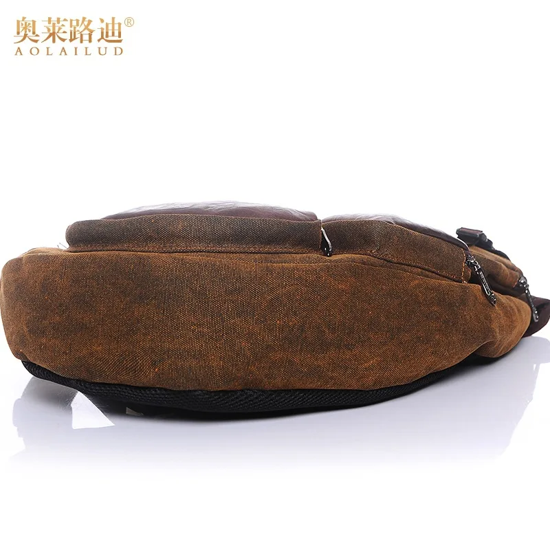 Мужская брендовая винтажная сумка модные мессенджеры нагрудная Сумочка