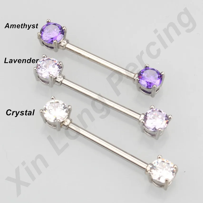 Pcs Order Choice High Quality Zircon Dangle Nipple Piercing Shields