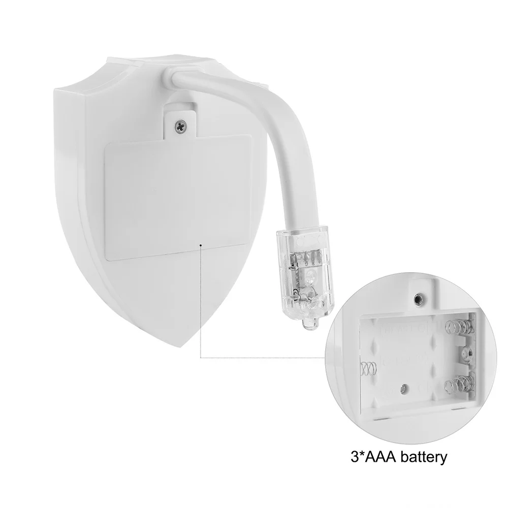 УФ стерилизации Туалет свет Активированный датчик Движения RGB ПИР светодиодный