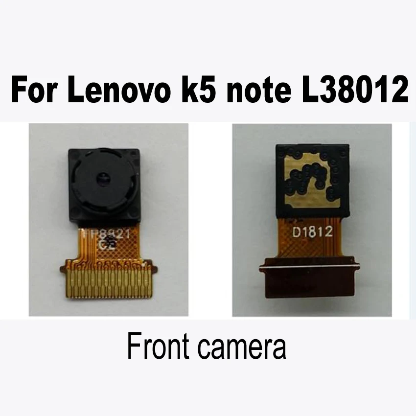 Хорошее качество фронтальная камера для Lenovo K5 Note L38012 телефон запчасти маленькая камера Замена