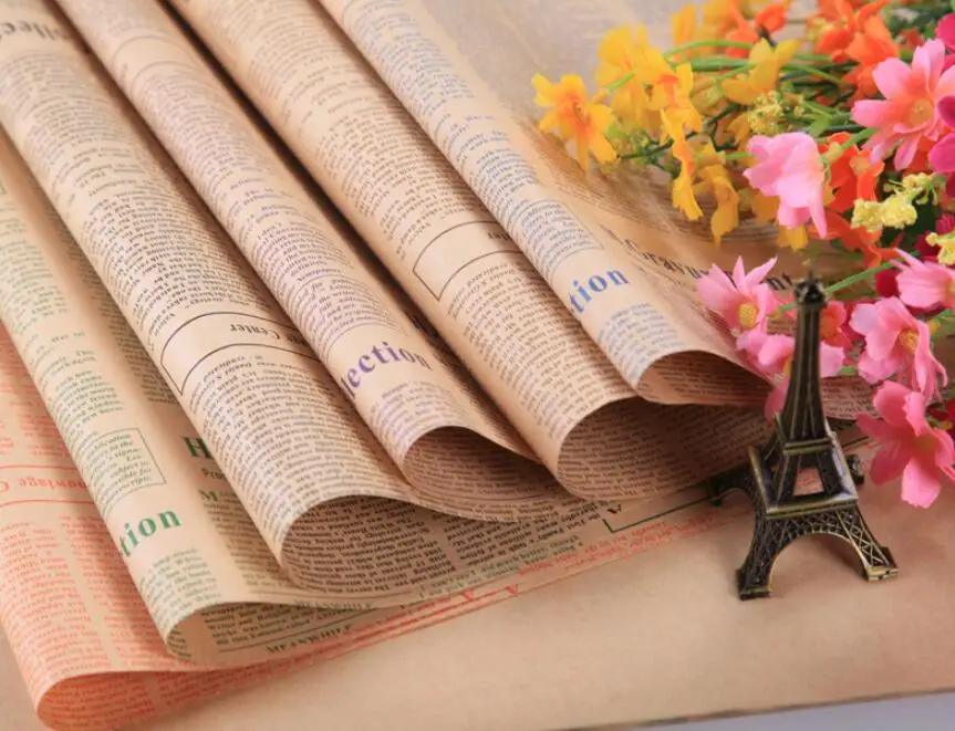 

52*75cm English Newspaper European Style Photography Background Paper for Photo Studio Ornaments Props Vintage background paper