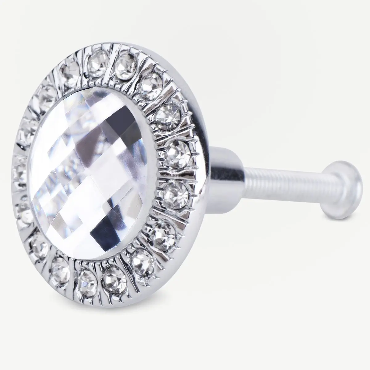 CNIM Горячая 4x ручка Серебряная diament блестящая для двери ящика шкафа