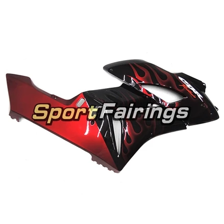 Впрыска ABS Пластик полный обтекатель Наборы для HONDA CBR1000 CBR1000RR 04 05 2004 2005 мотоциклетные черный, Красный Пламя кузов
