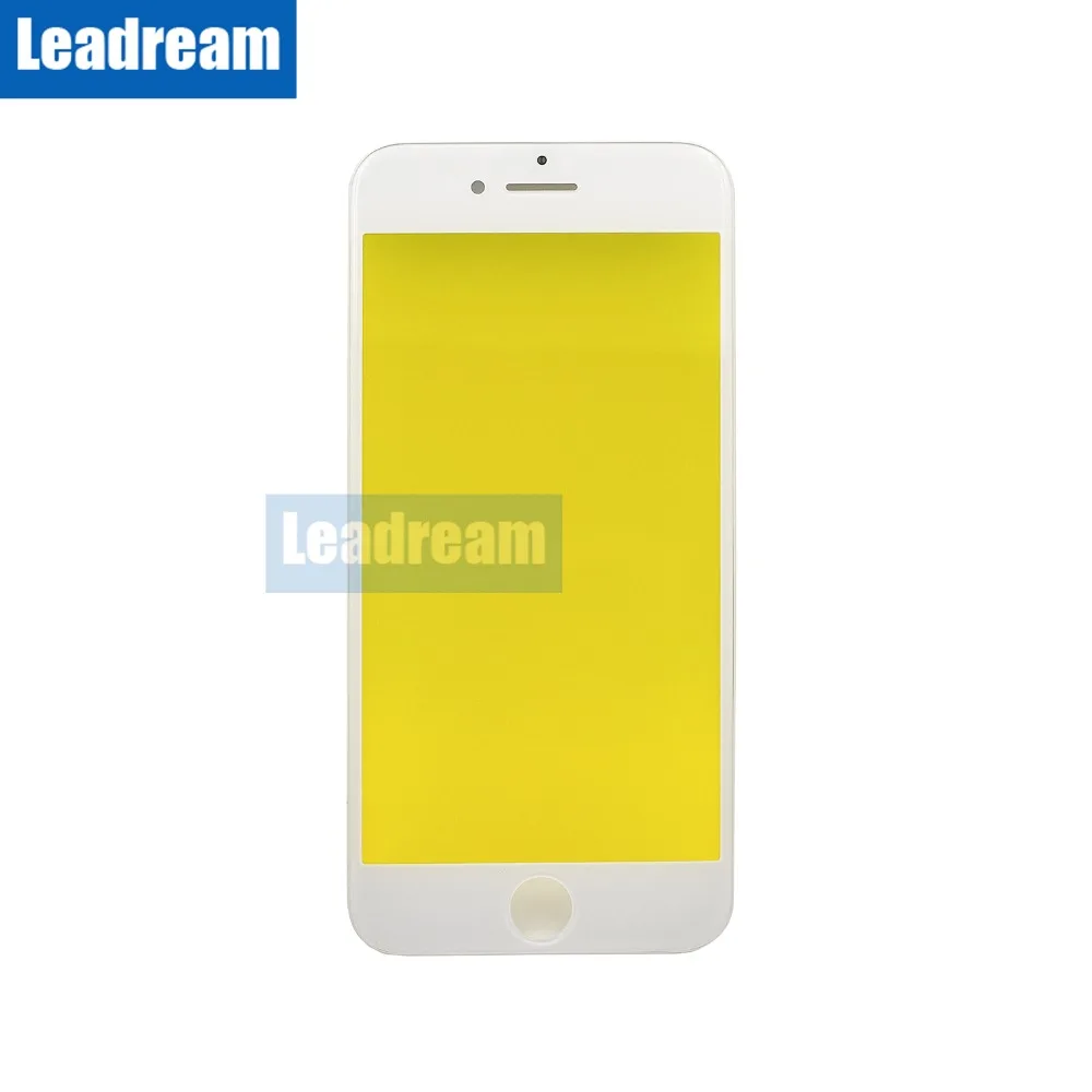 Leadream 10 шт. 3 в 1 переднее внешнее стекло для iPhone 7 8 Plus Переднее сменная крышка с