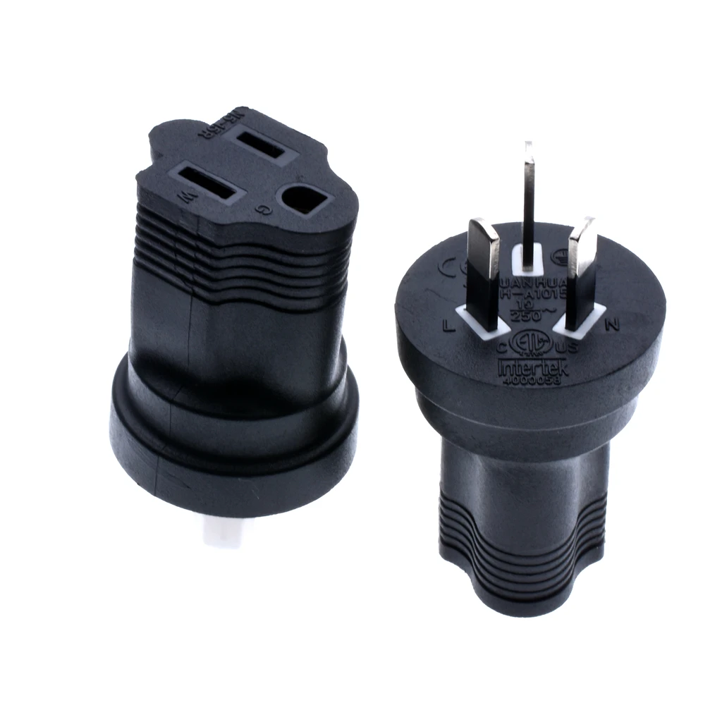 

NEMA 5-15R to Australia Plug Adapter,compact convenient adapter often used for electronic devices,USA to Australia Plug Adapter