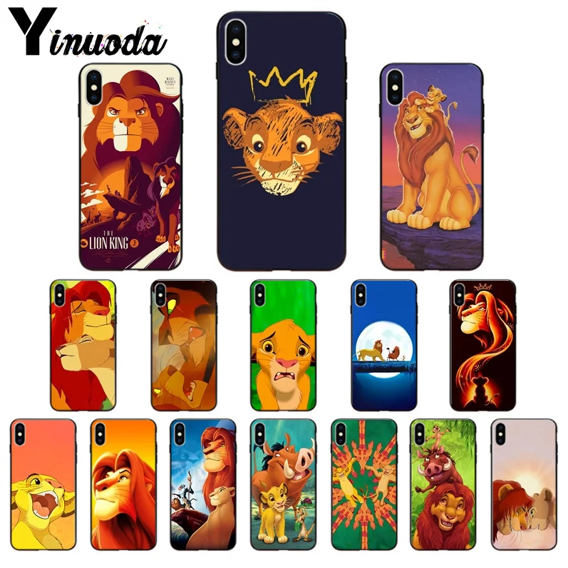 

Yinuoda The lion king movie poster Coque Shell Phone Case for iPhone X XS MAX 6 6s 7 7plus 8 8Plus 5 5S SE XR