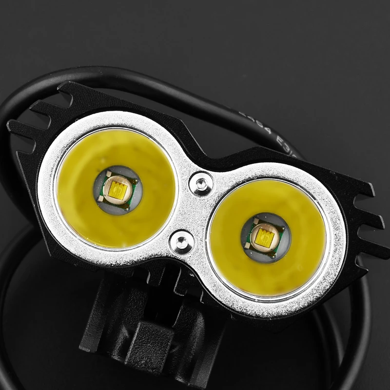 US $14.41 SolarStorm Head Front Light 5000 Lumen 2x XML U2 LED Flashlights Headlamps Battery Pack Charger