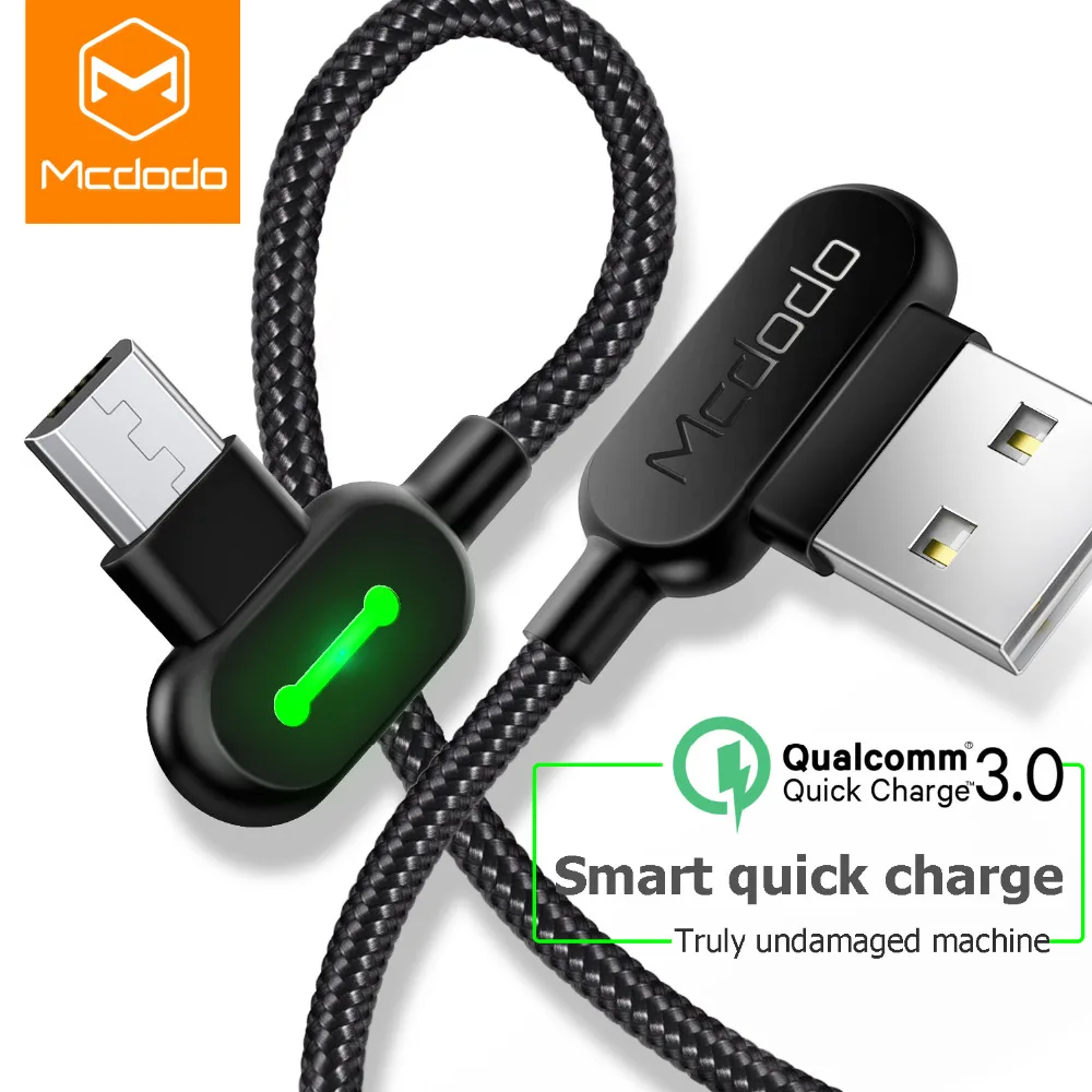

MCDODO LED Micro USB Cable Fast Charging Data Cabel For Android Samsung Xiaomi Mobile Phone Charger USB Charge Microusb Cable