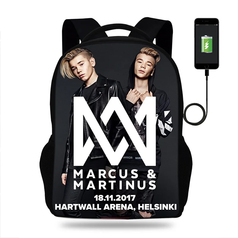 Viva Communistisch geur New Arrival Marcus Martinus Backpack USB For Teens Student Bookbags Back to  School Travel Gift Bag Men Boys Bagpack|School Bags| - AliExpress