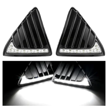 

2 pcs Daylight for Fog Focus lamp waterproof with dimming style Relay 12v lights cover white Daylight Applicable 2012 2013 2014