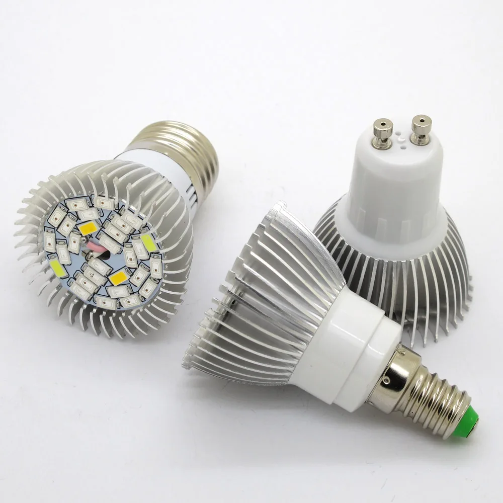 LED 28W Full Spectrum GU10 E27 E14 28LEDs Grow Lights Plant Lamp Blub