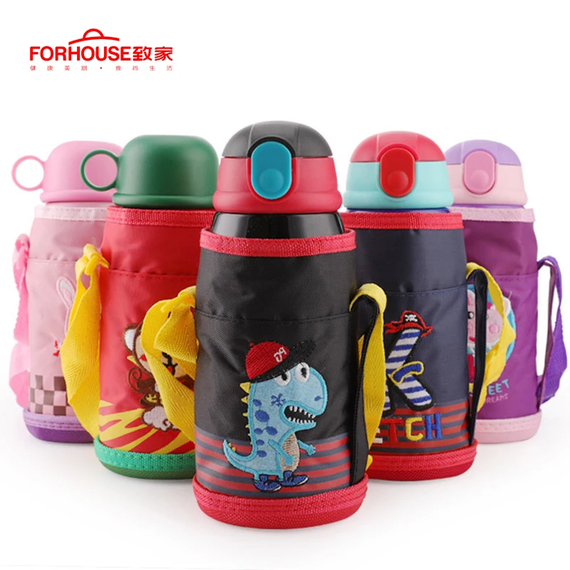 

Mini Thermos Coffee Vacuum Flask Stainless Steel Cute Drink Water Bottle Termos Thermo Cup Mug With Straw and Bag