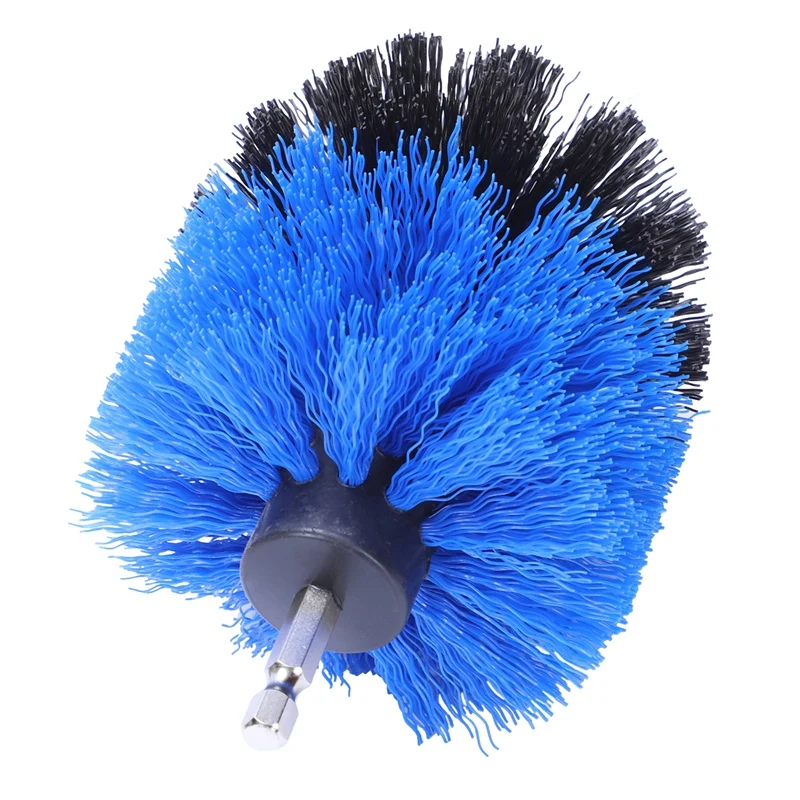 

3 Sets Of Electric Washing Machine Drill Cleaning Brush Small Car Shower Electric Multi-Function Scrub Drill Cleaning Tool Blu