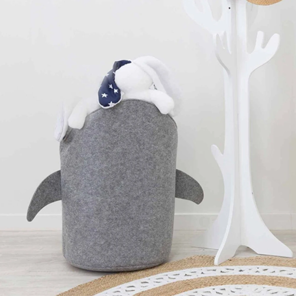 Складная корзина для белья в скандинавском стиле, дизайнерская сумка для белья в виде акулы для игрушек, корзина для хранения одежды, сумки, органайзер для дома