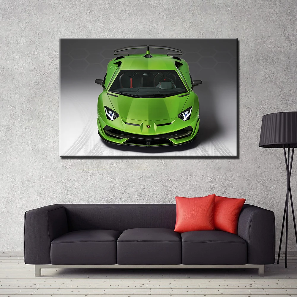 Lambo Aventador SVJ Super coche póster lienzo pinturas para sala de estar  HD impreso pared arte vehículo cuadros decoración del hogar A265 -  AliExpress Hogar y jardín