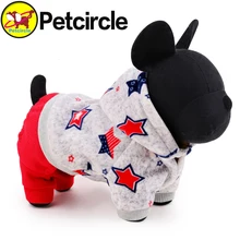 petcircle new arrivals pet dog clothes lucky star dog winter coat small and large dog hoodies for chihuahua yorkshire size XXS-L