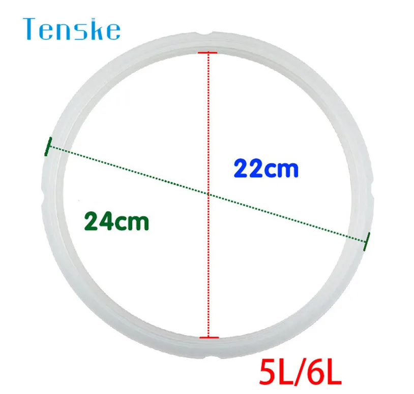 Электрическая скороварка Силиконовое уплотнительное запасное кольцо 5-6L 22*24 см части посуды u70808