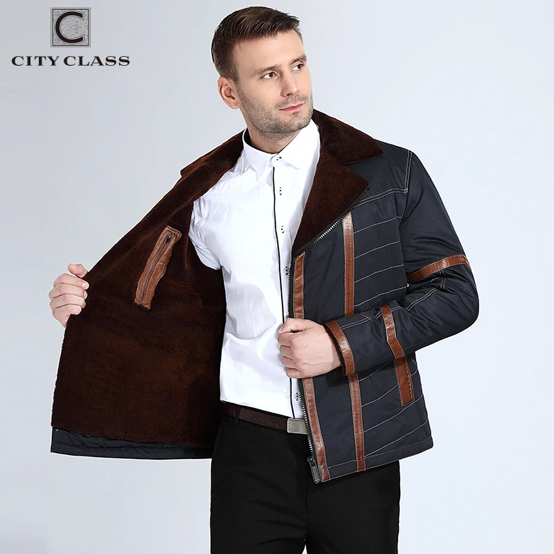 CITY CLASS зимняя куртка пихор мех мутон цигейки Новый Толстая Теплая Зима Куртка