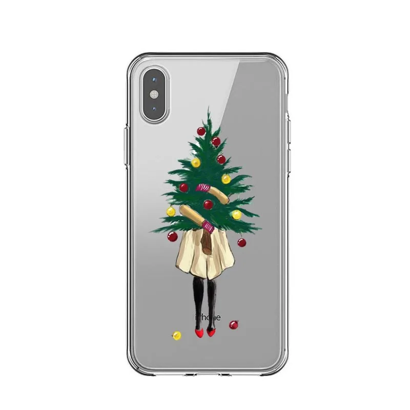 Vogue girl чехол для iPhone 11Pro Max Merry Christmas new year elk мягкий чехол для телефона для iPhone 5S, SE 6 6S 7 8 Plus X XS MAX XR