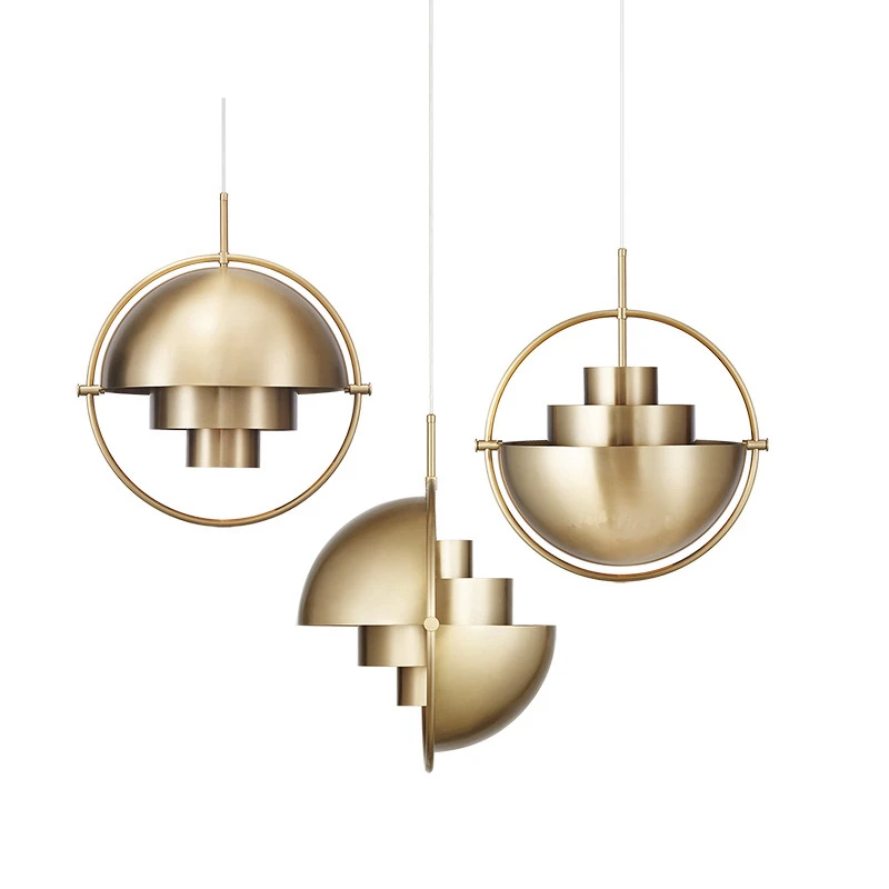 

New arrival simple pendant light Kung E27 bulb home decoration drop light Post Modernism black white gold blue metal body