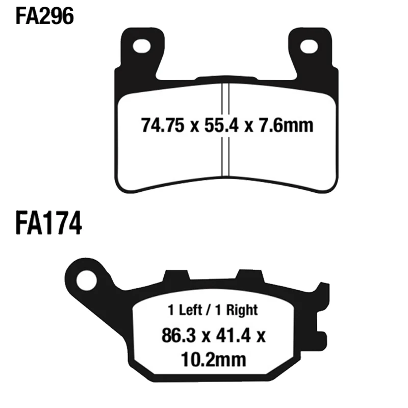 Тормозные колодки для мотоцикла HONDA CB400 SF4/5/S5 NC39 CB 400 2004 2005 CBR 600 F1/F2/ CBR600 FS1/FS2 Sport 2001 2002