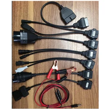 

OBD OBD2 full set 8 car cables work for vd tcs cdp cables Car Cable diagnostic Tool Interface cable