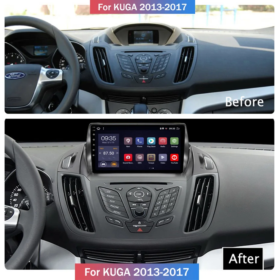 Cheap 9 inch 2.5D IPS HD multi-touch screen Android8.1 2G RAM 32G ROM NAVI For Ford escape kuga/C-MAX 2013-2017 with BT USB WIFI SWC 1 Cheap 9 inch 2.5D IPS HD multi-touch screen Android8.1 2G RAM 32G ROM NAVI For Ford escape kuga/C-MAX 2013-2017 with BT USB WIFI SWC 1