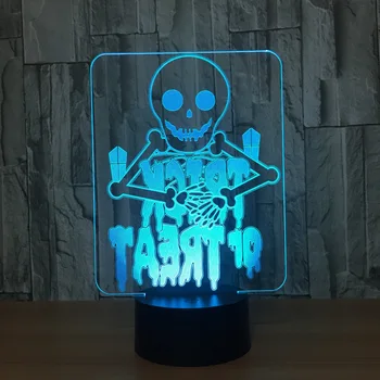 

Halloween Ghosts 7 Color Lamp 3d Visual Led Night Lights For Kids Touch Usb Table Lampara Lampe Baby Sleeping Nightlight