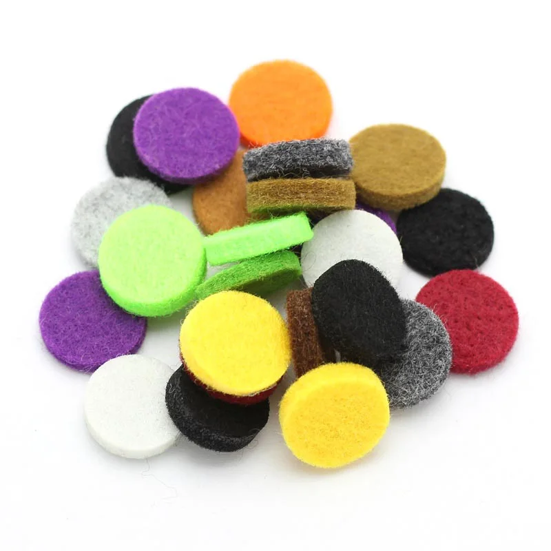 

13MM Felt Pads for 20mm Essential Oil Diffusing Perfume Locket Pendant Floating Locket