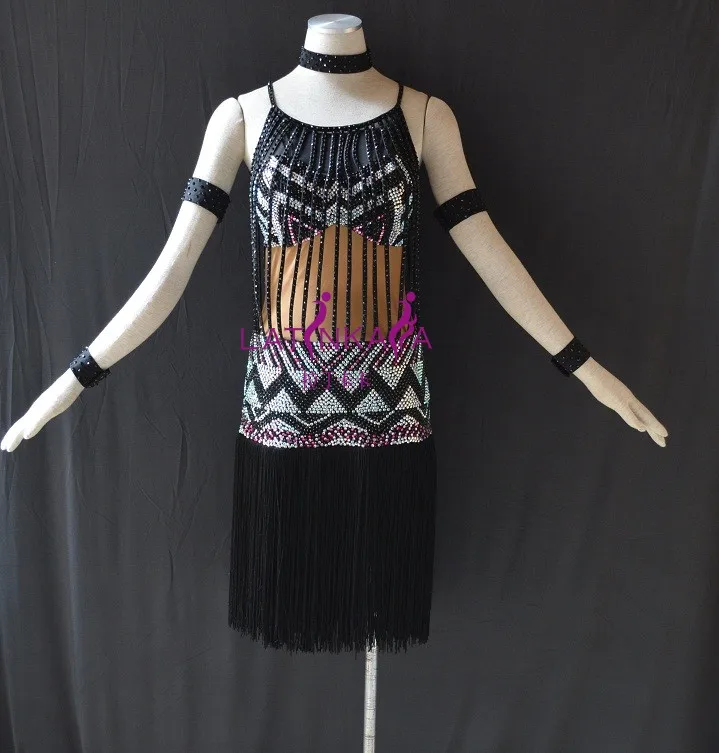 

KAKA-NL15123,Women Dance Wear,Pear Beading Latin Dress,Salsa Dress Tango Samba Rumba Chacha Dress,women dance dress