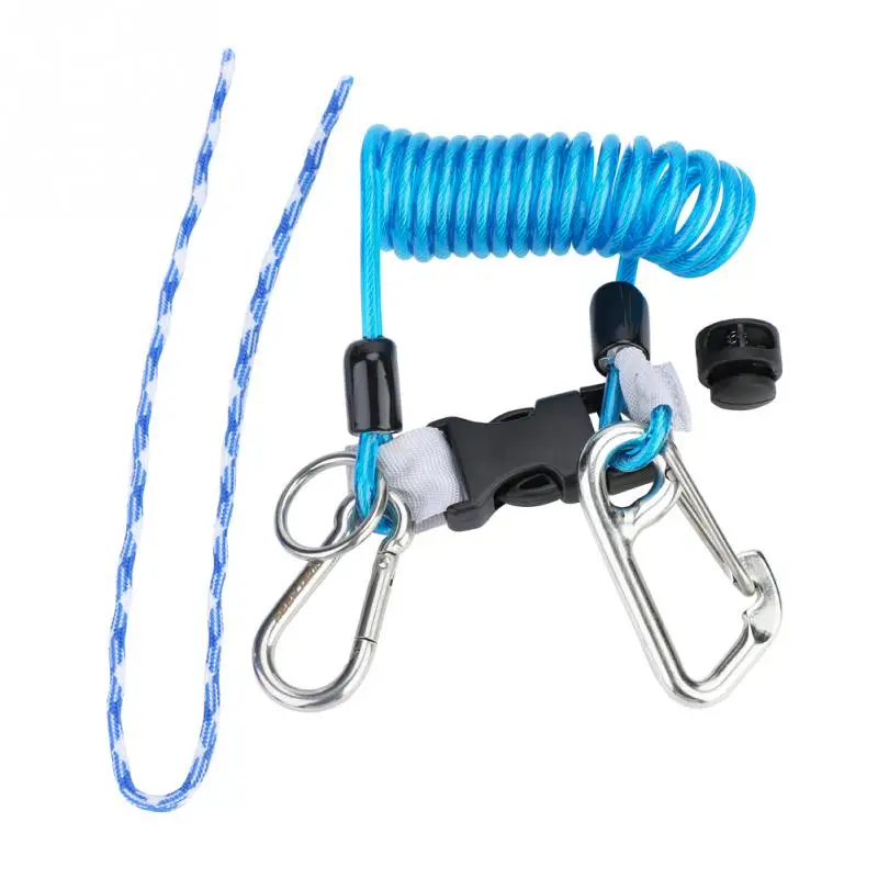 

Keep Diving Scuba Anti-lost Spring Coil Safety Emergency Lanyard Diving Outdoor Climbing Little Tool with Quick Release Buckle