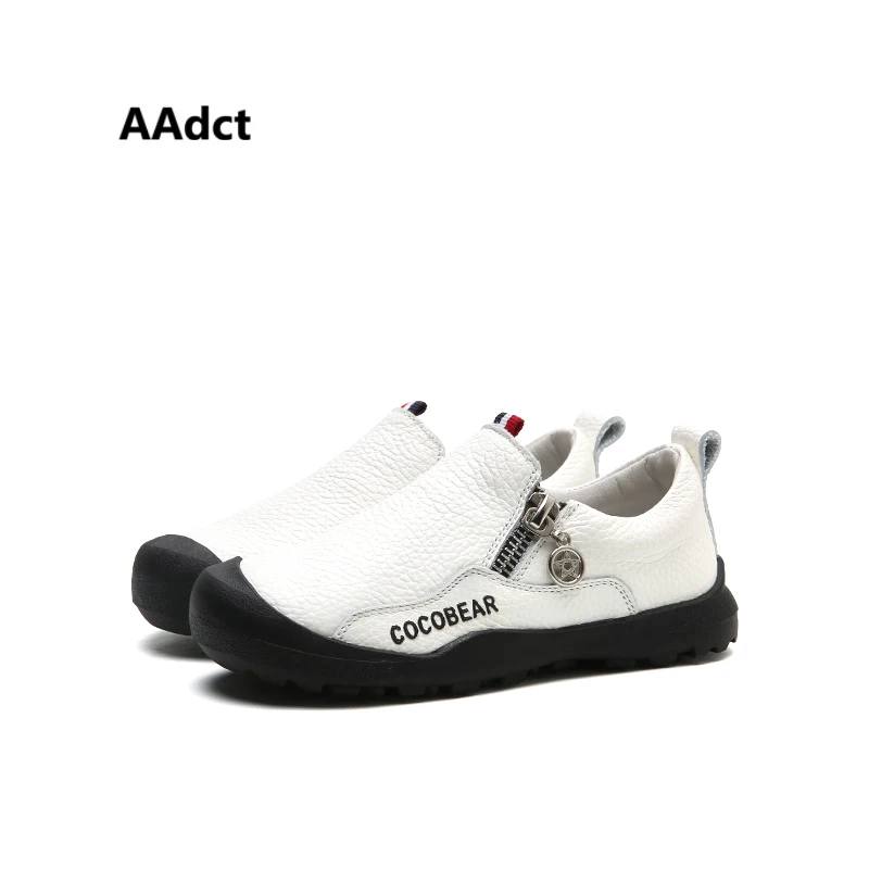 

AAdct 2018 spring boys shoes casual little kids shoes for boys Genuine leather Brand new soft inside children shoes High-quality