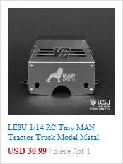 LESU металлическая крышка коробки передач для двигателя B для 1/14 RC Tmy трактор Sca грузовик автомобиль DIY Модель TH04750