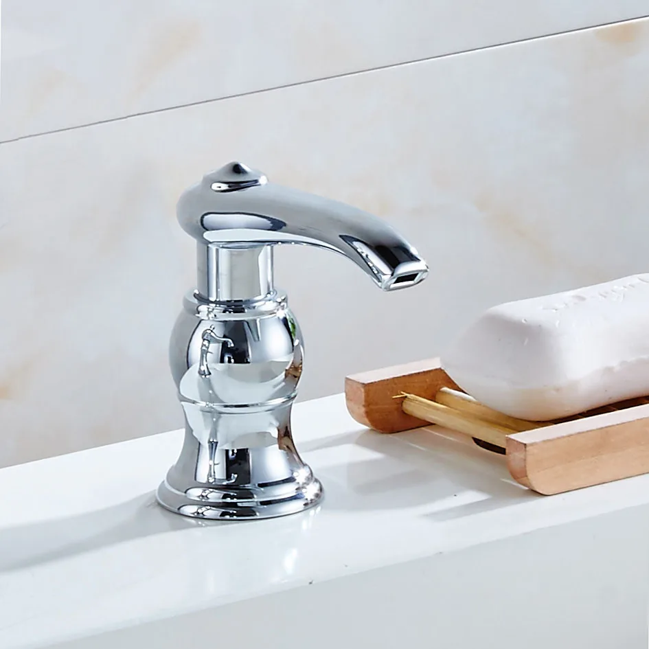 Free Shipping Chrome Golden Soap Dispenser Fit for Kitchen Sink