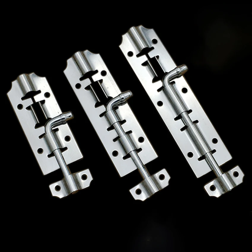 

3" 4" 5" Stainless Steel Door Latch Barrel Bolt Latch Hasp For Bathroom Bedroom Gate Lock Durable Safety Hardware Locks