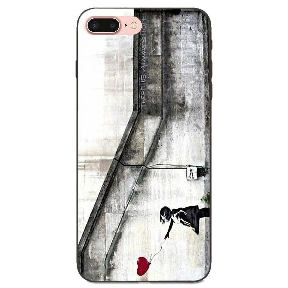 Чехол из ТПУ для Samsung Galaxy Note 4 8 9 S3 S4 S5 S6 S7 S8 S9 S10 Edge Plus Lite I9080 G313 Banksy Balloon Girl