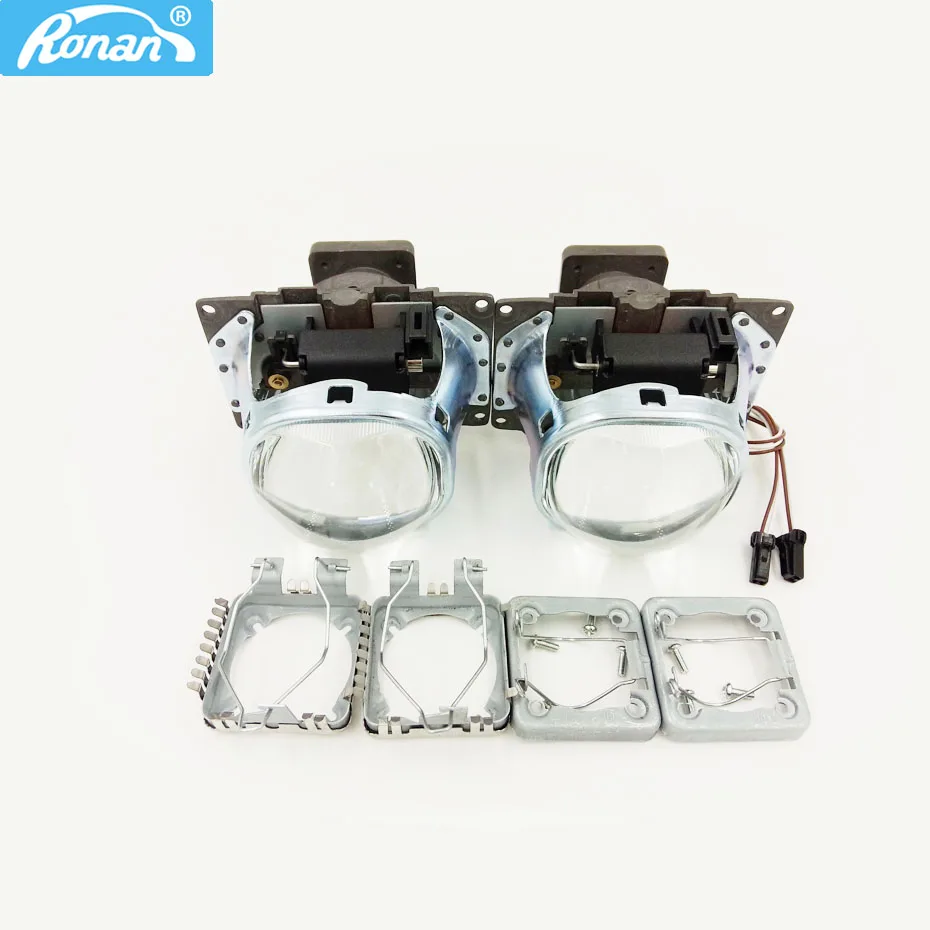 

RONAN 2pcs HID Bi Xenon Projector Lens LHD for 3.0 square Koito Q5 35W car headlight Can Use D1S D2S D2H D3S D4S Super Bright
