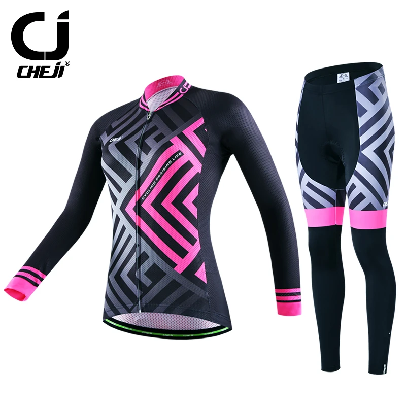 Prix pour CHE JI Cyclisme Jersey Définit Printemps Automne Respirant Anti Sueur maillots ropa ciclismo VTT Maillots de Vélo avec 3D Gel Pad Shorts Prix pour CHE JI Cyclisme Jersey Définit Printemps Automne Respirant Anti Sueur maillots ropa ciclismo VTT Maillots de Vélo avec 3D Gel Pad Shorts
