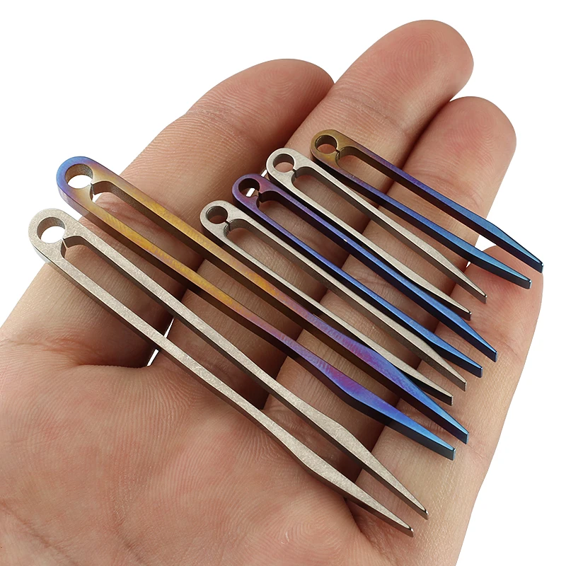 S/M/L Titanium Alloy Portable Small Tweezers Silvery Mini Clip EDC Outdoor Tools portable tweezers