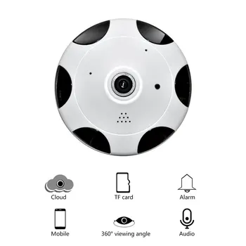 

3.0MP Indoor Wireless HD FishEye IP WiFi Panoramic Camera UK Plug 960P 360 Degree 1.3MP Security Camera WQ-004