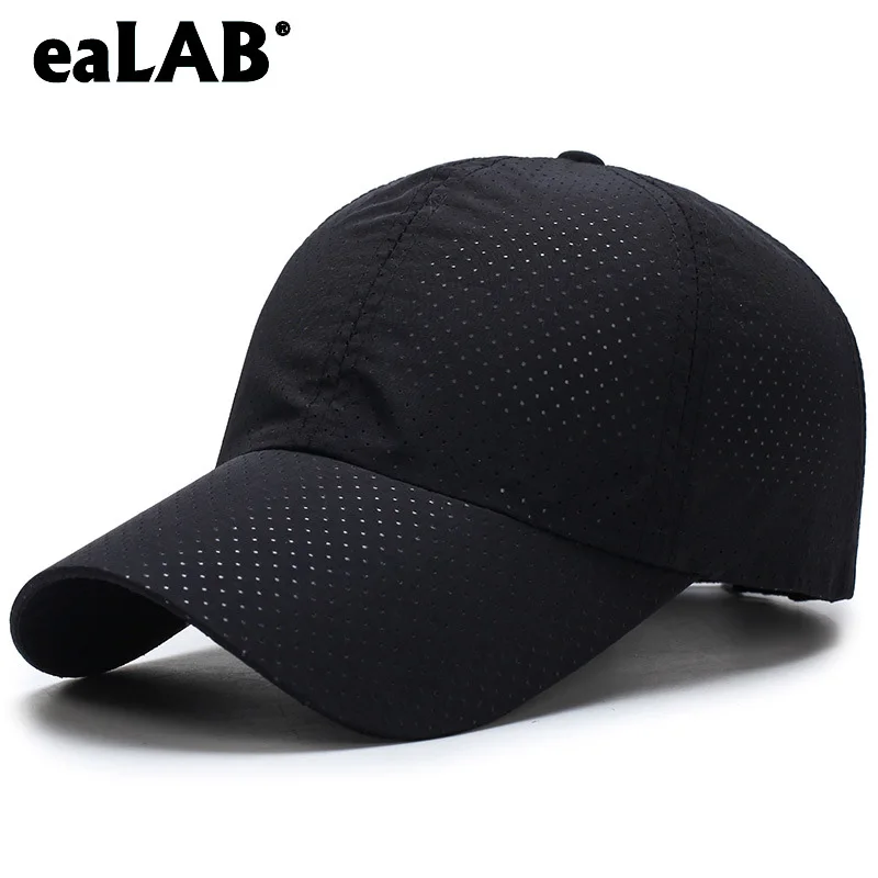 

eaLAB Summer Baseball Cap Men Visor Dad Hat Cap For Women Solid Color Ventilated Perforated Mesh cap Male Bone Baseball Cap Hats