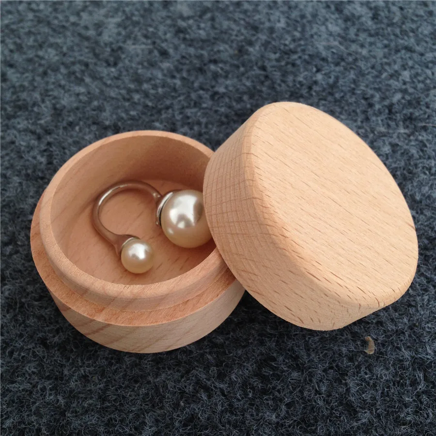 Round Shape font b Vintage b font Style Mini font b Wooden b font Jewellery font