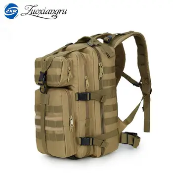 

Zuoxiangru Notebook Backpack Camouflage Waterproof CS Mountaineering Package 35L Canvas Backpacks Sac a dos Randonnee