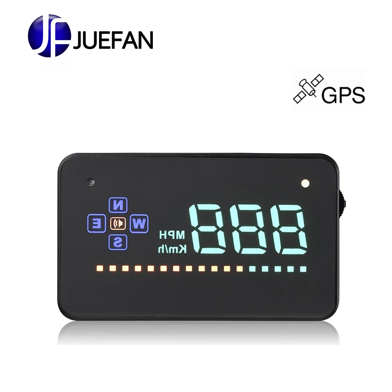 

JUEFAN A2 Universal hud projector GPS car speed projector hud display car Car HUD Speedometer Head UP display Windshield Digital
