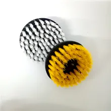 2 шт. белый желтый насадка в виде щетки мощность сверло кисточки чистая используется на электрические сверла для ковер на диван кожа пластик деревянный